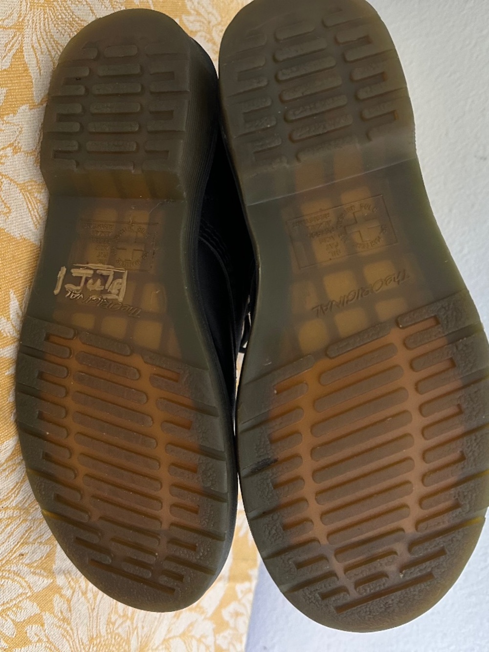 DR. MARINS BLACK 1460 Pascal LEATHER combat Dr. Martin sole Dr BOOTS - Picture 5 of 9